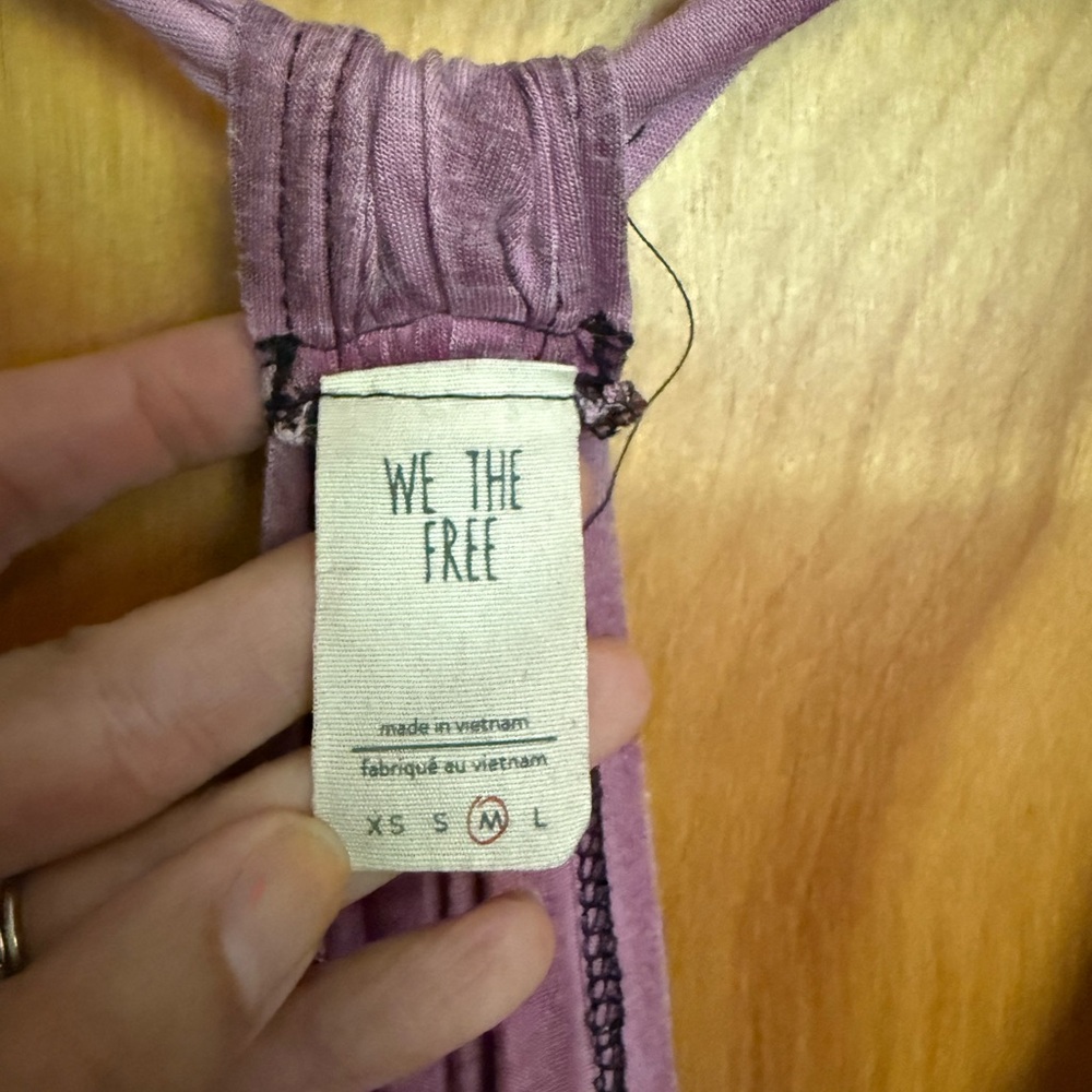 We The Free Washed Purple Tank Top - Picture 3 of 5